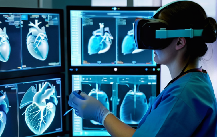 물리학 시뮬레이션 활용 사례 - **Futuristic Automotive Safety Simulation Lab**
    A wide shot capturing a gleaming, high-tech auto...