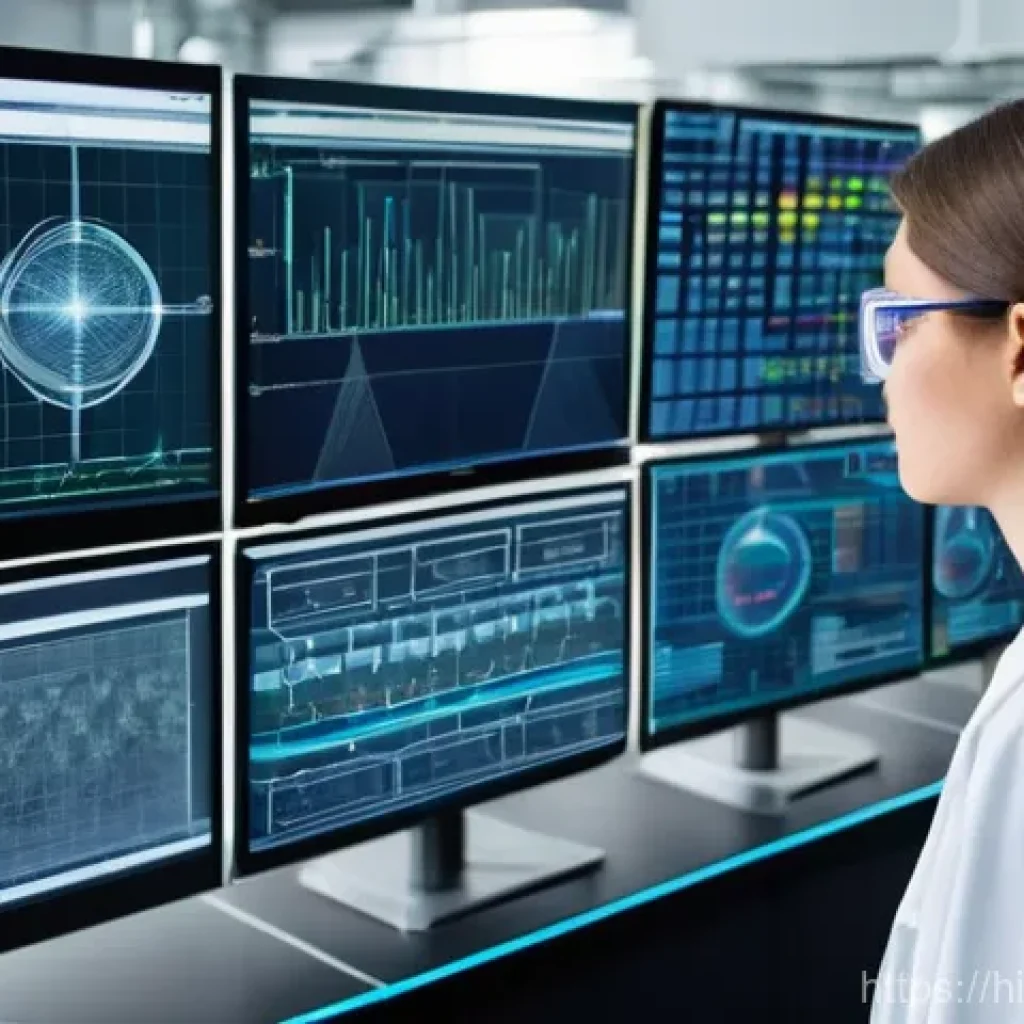 물리학에서 다루는 실험 기법 - **Prompt 1: A Modern Physics Laboratory of Discovery**
    "A photorealistic, highly detailed image ...