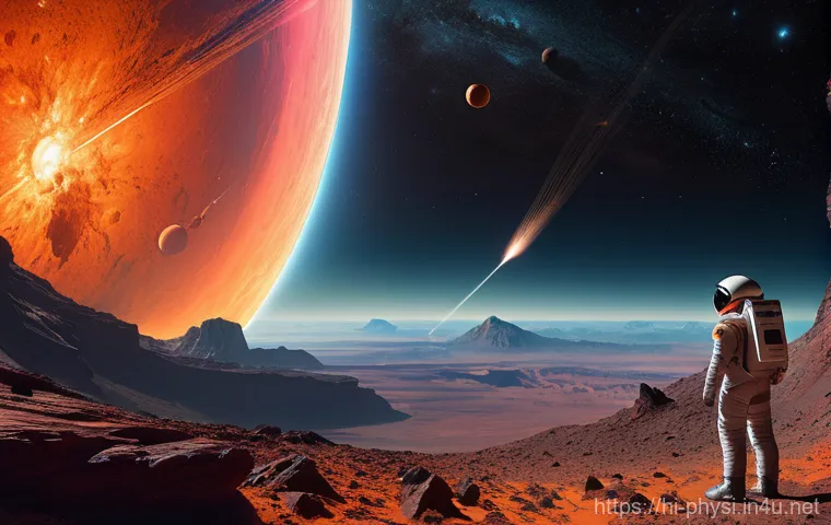 물리학과 천문학의 연결점 - **Prompt:** "An artistic representation of spacetime being warped by a massive celestial body, showc...