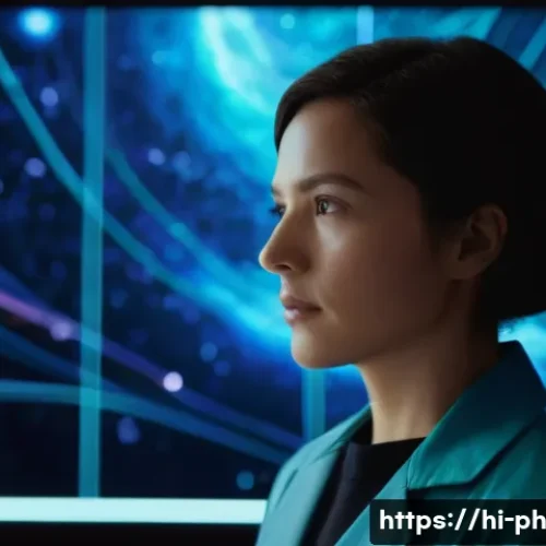 물리학자로서 자부심 가지기 - **Prompt 1: The Cosmic Investigator**
    "A female physicist in her early 30s, with short, neatly s...