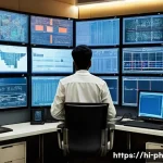 물리학자 연봉의 지역별 차이 - A detailed professional workspace of an Indian physicist working in a high-tech laboratory in Bangal...